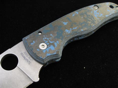co Actual Knife NOT INCLUDED. . Custom spyderco scales